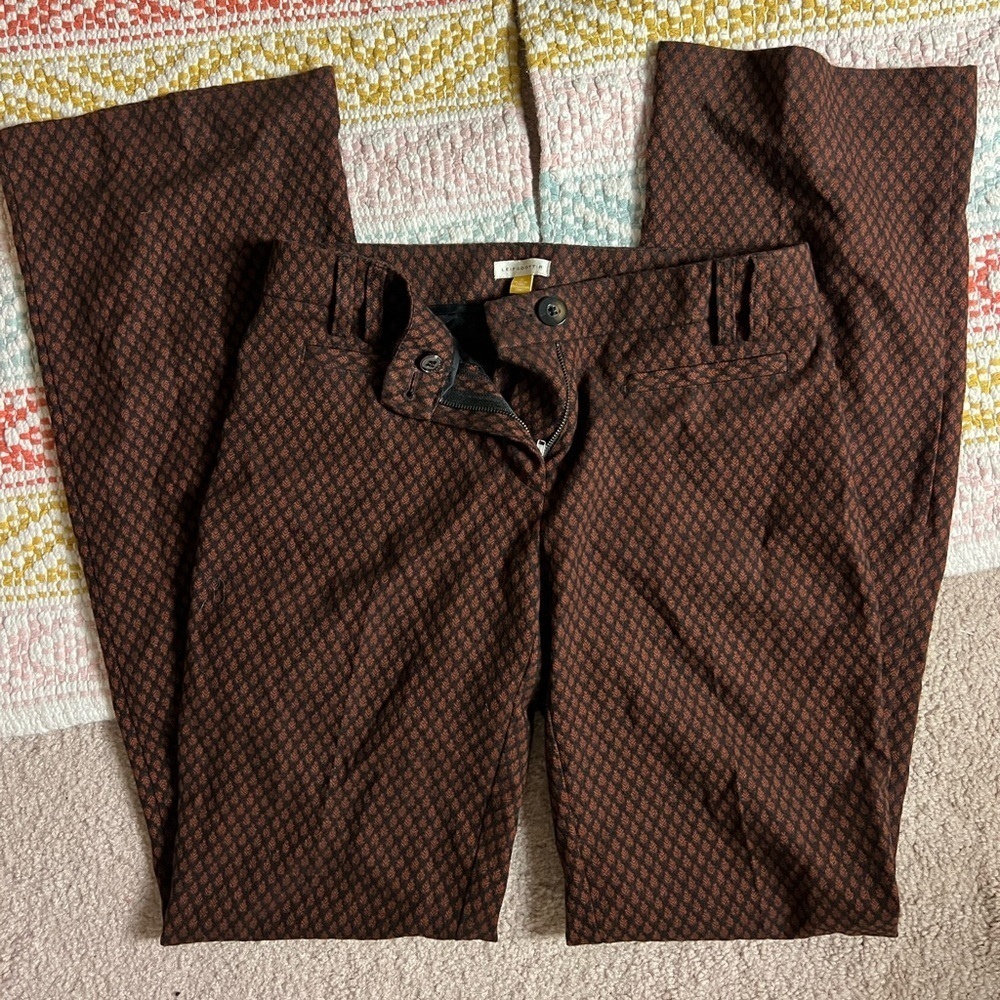 LEIFSDOTTIR Anthropologie Trousers Textured Marola Pants Size 0 - Picture 7 of 10